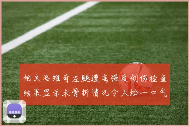 帕夫洛维奇左腿遭高强度创伤检查结果显示未骨折情况令人松一口气